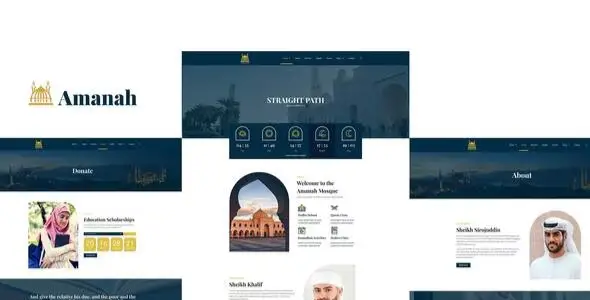 Amanah – Mosque & Islamic Center Elementor Template Kit